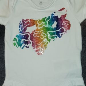 Fox racing baby onsie